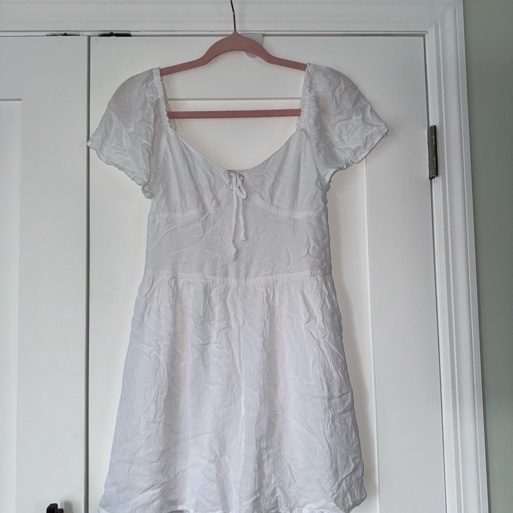 Hollister white flowy romper